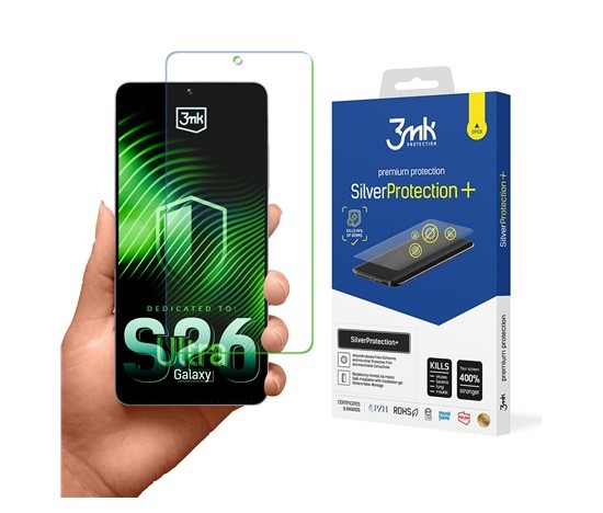 Ochranná antimikrobiální 3mk folie SilverProtection+ pro  Samsung Galaxy S26 Ultra