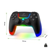 Evolveo Ptero2, bezdrátový gamepad pro PC, PS3/4/5, iOS, Android, Switch, černá