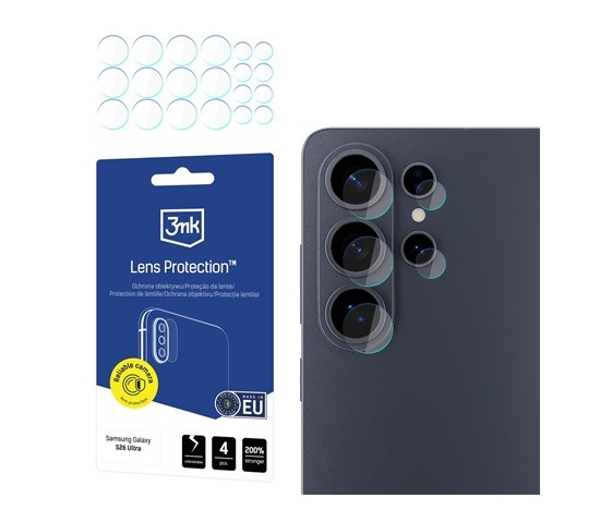 Ochrana kamery 3mk Lens Protection pro Samsung Galaxy S26 (4ks)