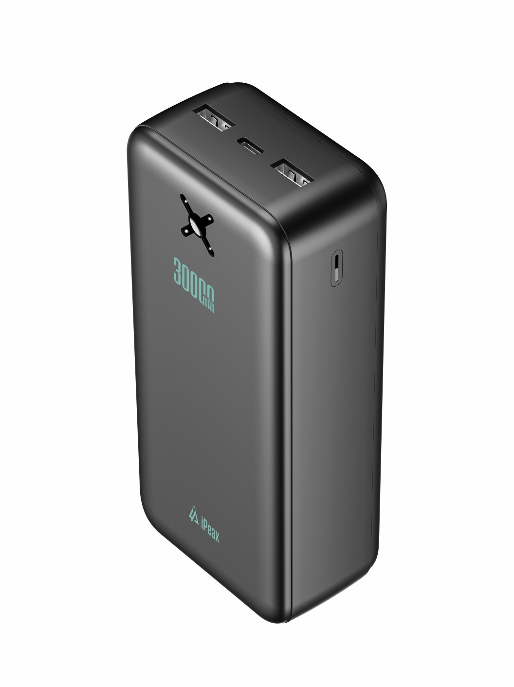 iPEAX powerbanka 30000 mAh, 10,5W, 2x USB-A černá