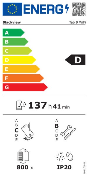 Blackview Tab 9 WiFi 11" 8GB/256GB šedá