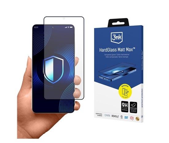 Ochranné sklo 3mk HardGlass Matt Max pro Samsung Galaxy S26 Ultra, transparentní
