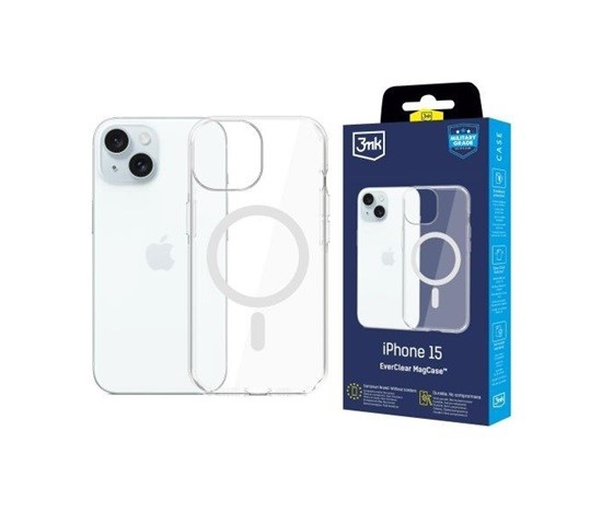 3mk ochranný kryt EverClear Magcase pro Apple iPhone 15