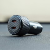 Swissten CL Adaptér 2x USB-C PD, 20W černá