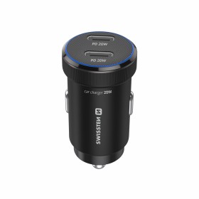 Swissten CL Adaptér 2x USB-C PD, 20W černá