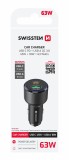 Swissten CL Adaptér USB-C PD + USB-A, 63W černá