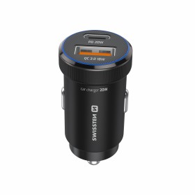 Swissten CL Adaptér PD USB-C PD + USB-A, 20W černá