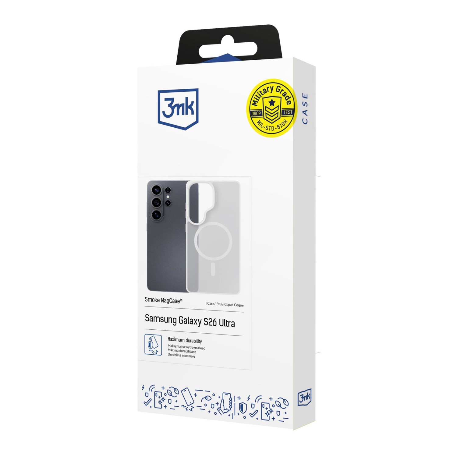 3mk ochranné pouzdro Smoke MagCase pro Samsung Galaxy S25 Ultra, bílá (obrázek 7)