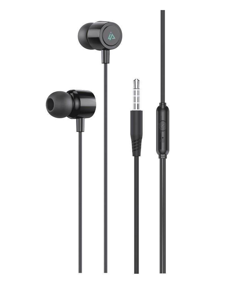 iPeax Drátová Sluchátka 3,5mm jack černá