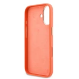 Guess PU Resin Logo Zadní Kryt pro iPhone 17 Orange