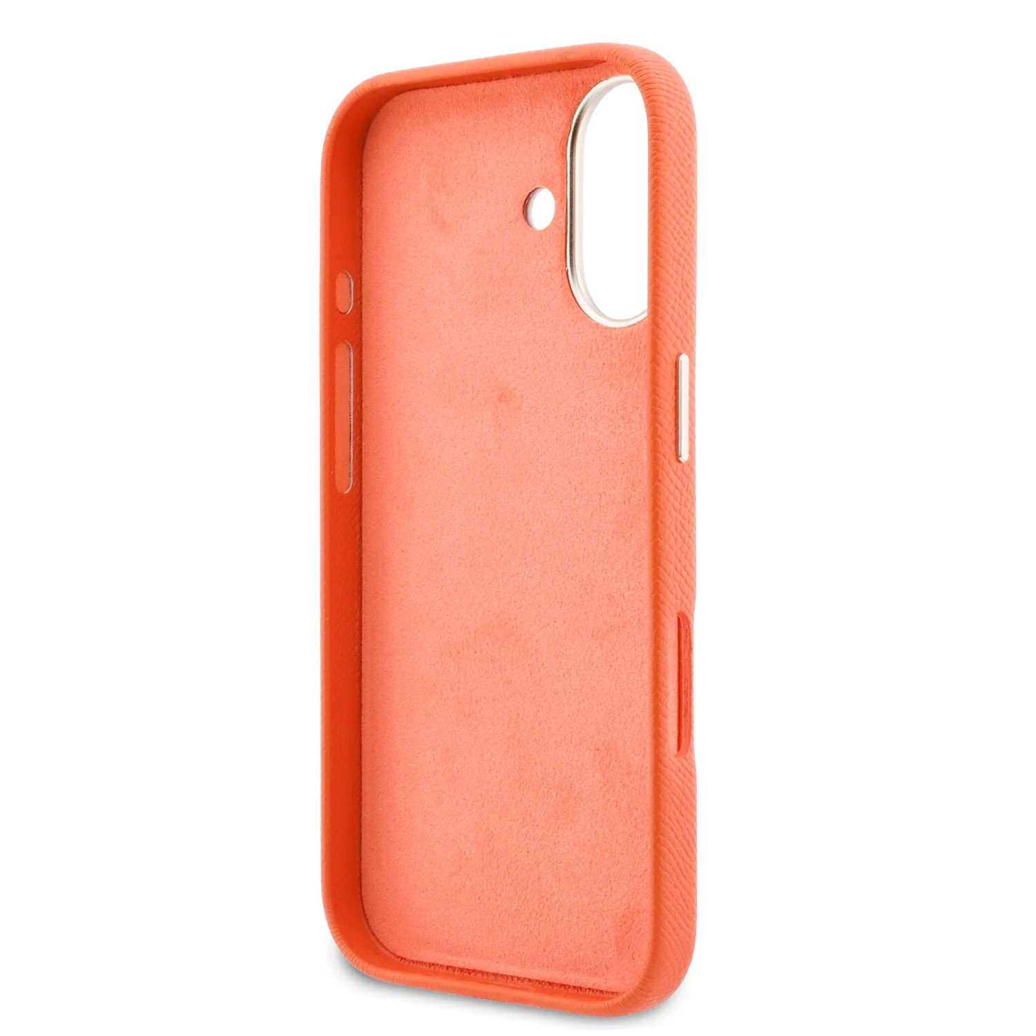 Guess PU Resin Logo Zadní Kryt pro iPhone 17 Orange