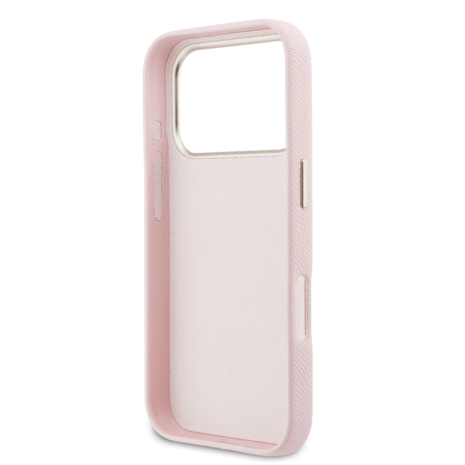 Guess PU Resin Logo Zadní Kryt pro iPhone 17 Pro Max Pink