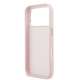Guess PU Resin Logo Zadní Kryt pro iPhone 17 Pro Pink