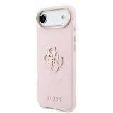 Guess PU Resin Logo Zadní Kryt pro iPhone Air Pink