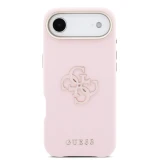 Guess PU Resin Logo Zadní Kryt pro iPhone Air Pink