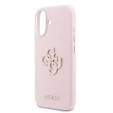 Guess PU Resin Logo Zadní Kryt pro iPhone 17 Pink
