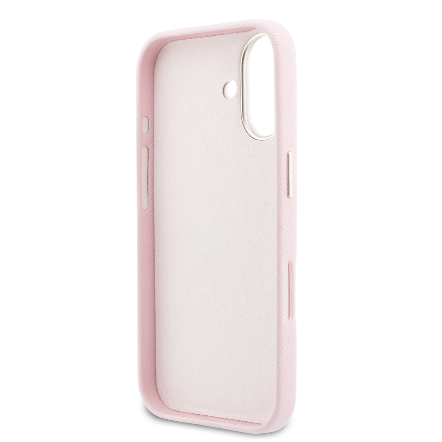 Guess PU Resin Logo Zadní Kryt pro iPhone 17 Pink