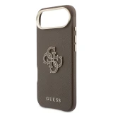 Guess PU Resin Logo Zadní Kryt pro iPhone Air Brown