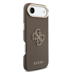 Zadní kryt Guess PU Resin Logo pro Apple iPhone Air, hnědá