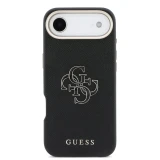 Guess PU Resin Logo Zadní Kryt pro iPhone Air Black