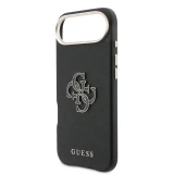 Guess PU Resin Logo Zadní Kryt pro iPhone Air Black