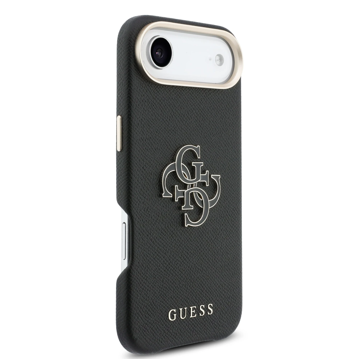 Zadní kryt Guess PU Resin Logo pro Apple iPhone air, černá