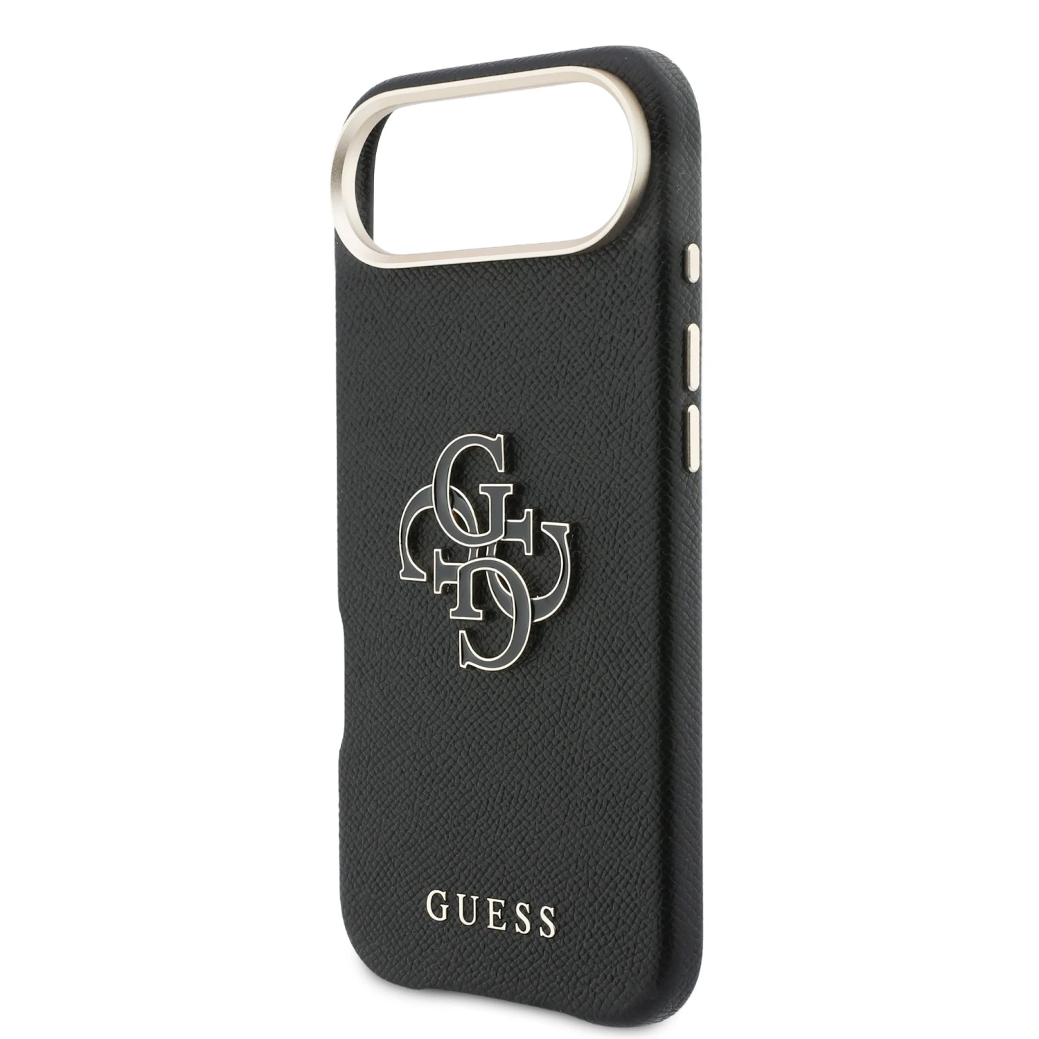 Guess PU Resin Logo Zadní Kryt pro iPhone Air Black
