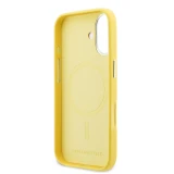 Karl Lagerfeld PU Karl and Choupette Heads Pins MagSafe Zadní Kryt pro iPhone 17 Yellow
