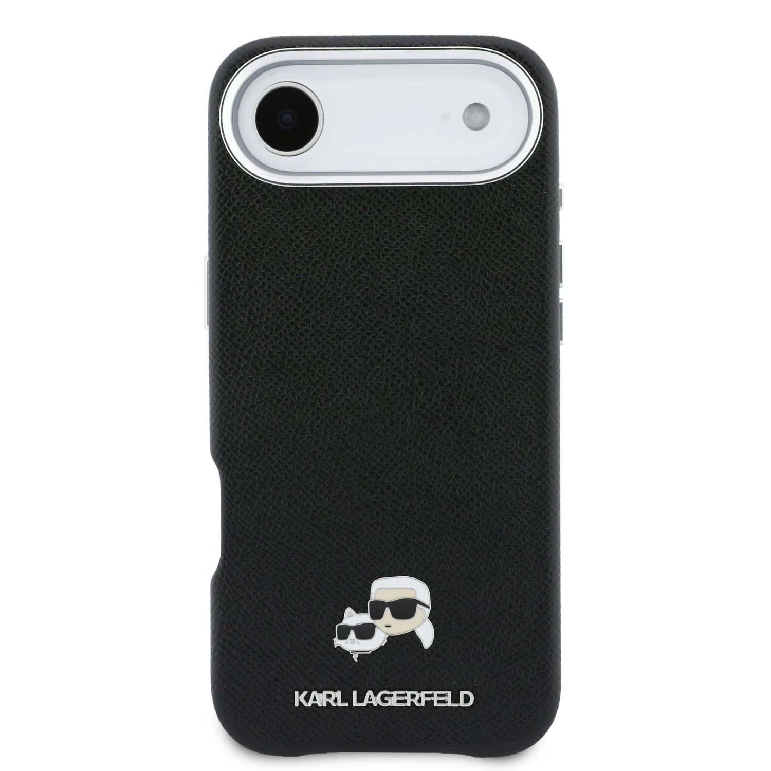 Karl Lagerfeld PU Karl and Choupette Heads Pins MagSafe Zadní Kryt pro iPhone Air Black
