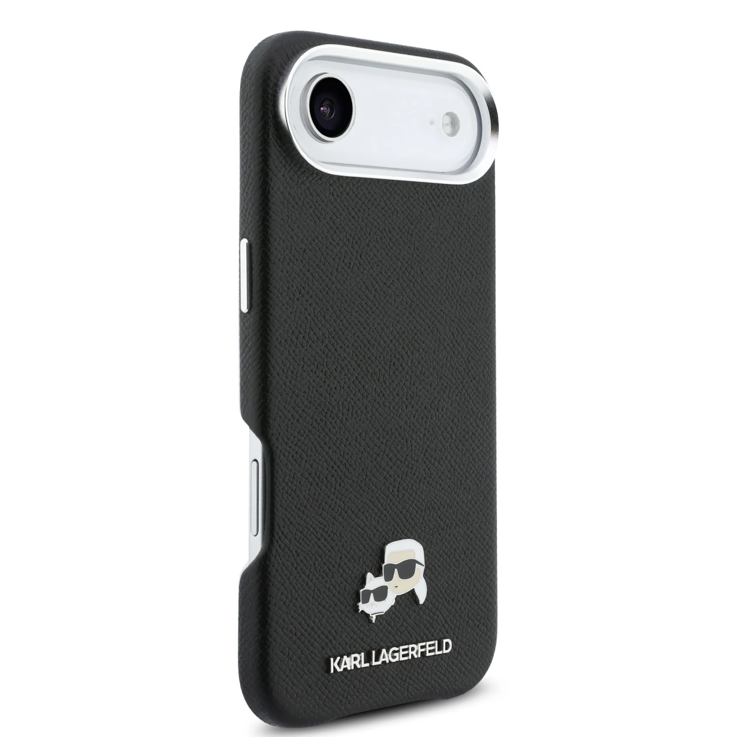 Karl Lagerfeld PU Karl and Choupette Heads Pins MagSafe Zadní Kryt pro iPhone Air Black
