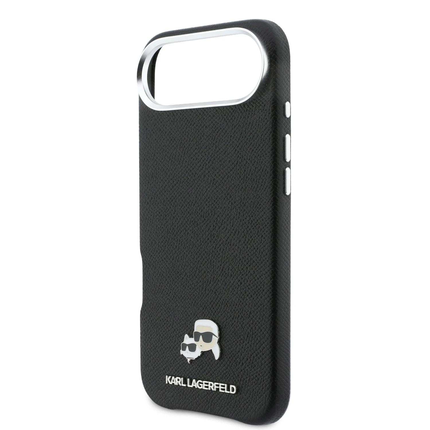 Karl Lagerfeld PU Karl and Choupette Heads Pins MagSafe Zadní Kryt pro iPhone Air Black