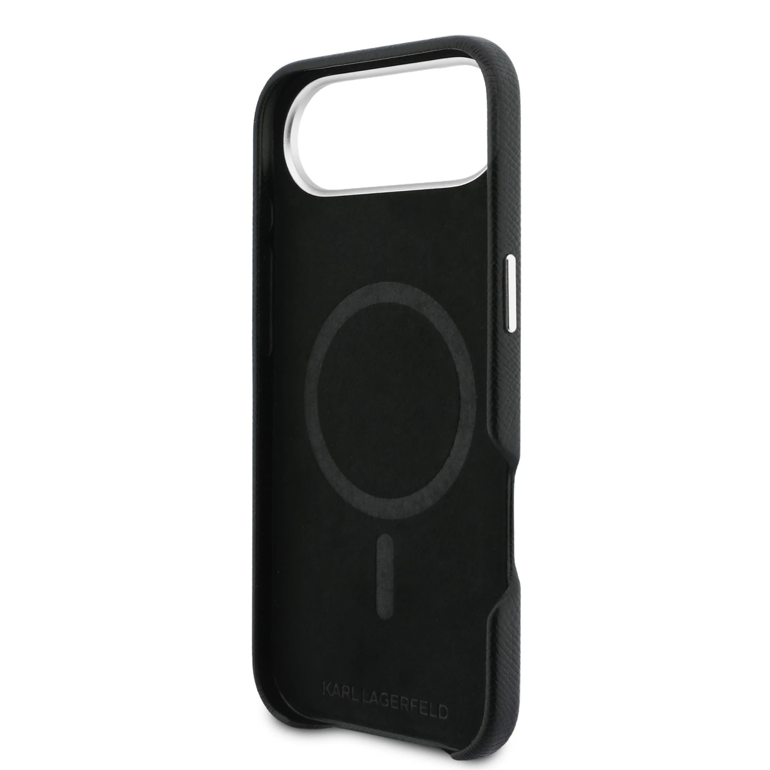 Karl Lagerfeld PU Karl and Choupette Heads Pins MagSafe Zadní Kryt pro iPhone Air Black