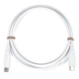 Silikonový Kabel PREMIUMCORD USB-C na USB-C, 60W, 480Mbps, 1,5m, bílá