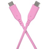Silikonový Kabel PREMIUMCORD USB-C na USB-C, 60W, 480Mbps, 1,5m, růžová