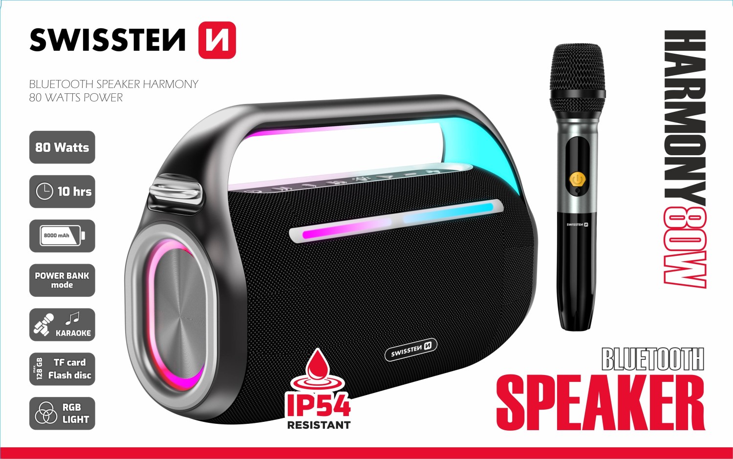 Swissten Harmony 80W černá