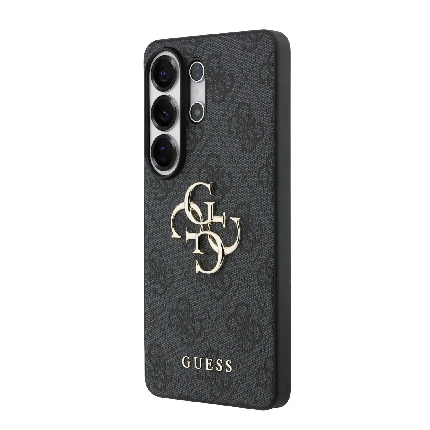 Zadní kryt Guess PU 4G Metal Logo pro Samsung Galaxy A57, růžová
