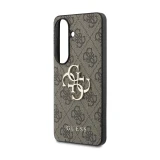Guess PU 4G Metal Logo Zadní Kryt pro Samsung Galaxy S26+ Brown
