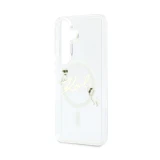 Karl Lagerfeld IML Choupette Karl Script Logo Magnetic Zadní Kryt pro Samsung Galaxy S26 Transparent