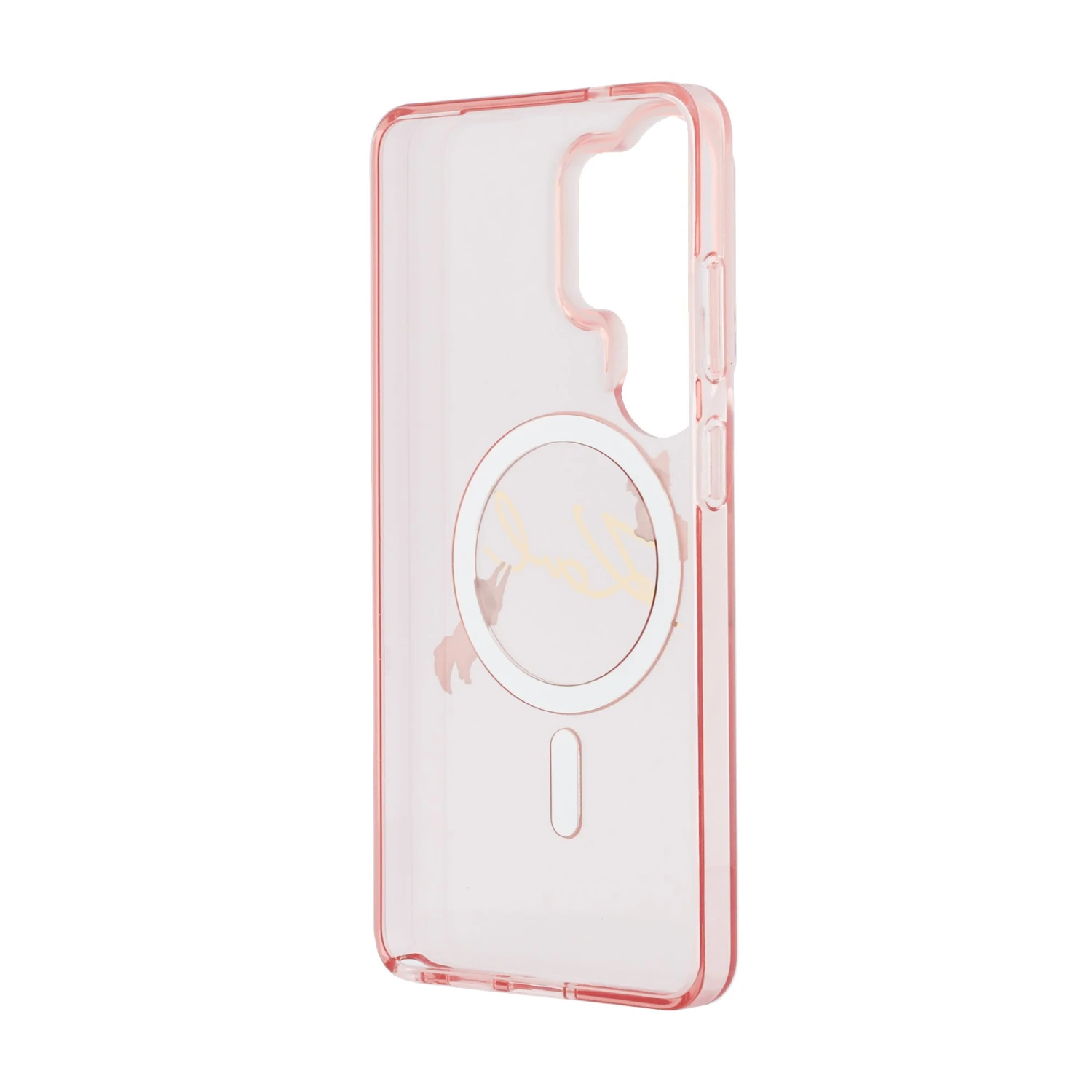 Karl Lagerfeld IML Choupette Karl Script Logo Magnetic Zadní Kryt pro Samsung Galaxy S26 Ultra Pink