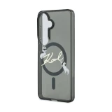 Karl Lagerfeld IML Choupette Karl Script Logo Magnetic Zadní Kryt pro Samsung Galaxy S26 Black