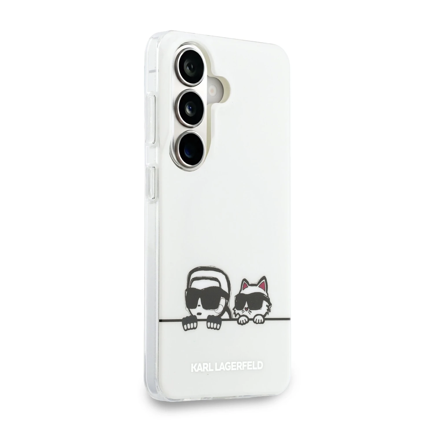 Karl Lagerfeld IML K&CH Peekaboo Logo Magnetic Zadní Kryt pro Samsung Galaxy S26+ White