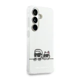 Karl Lagerfeld IML K&CH Peekaboo Logo Magnetic Zadní Kryt pro Samsung Galaxy S26 White