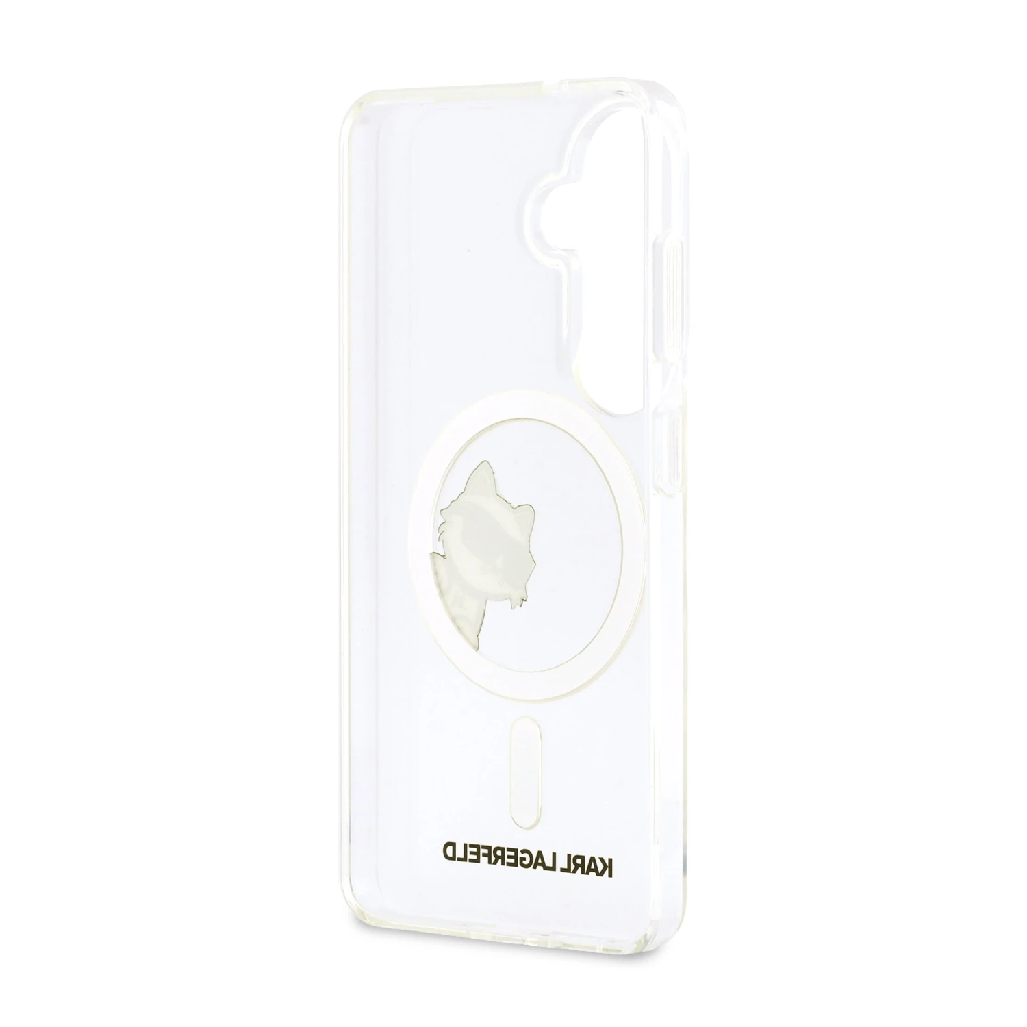 Karl Lagerfeld IML Choupette Peekaboo Logo Magnetic Zadní Kryt pro Samsung Galaxy S26+ Transparent