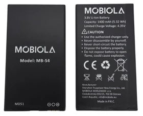 Baterie MB-S4 pro telefon MOBIOLA MB4280, Li-Ion, 1400 mAh