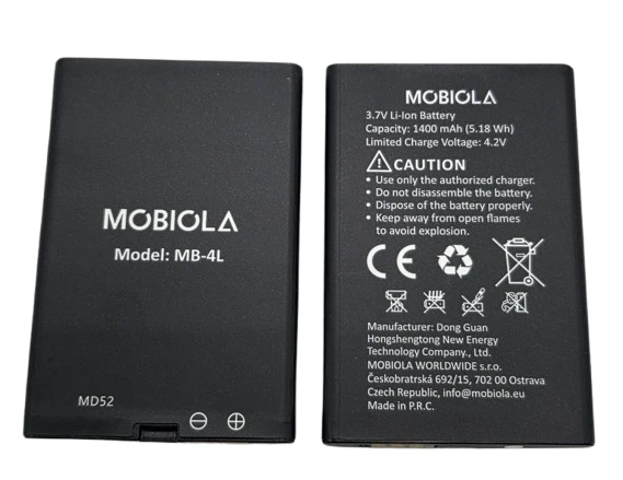 Baterie MB-4L  pro telefon MOBIOLA MB4120, Li-Ion, 1400 mAh