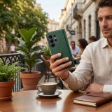 Flipové pouzdro Split Book case pro Samsung Galaxy A17, green gold