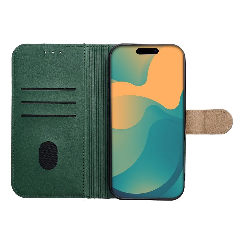 Split Book case for IPHONE 17 PRO MAX green gold