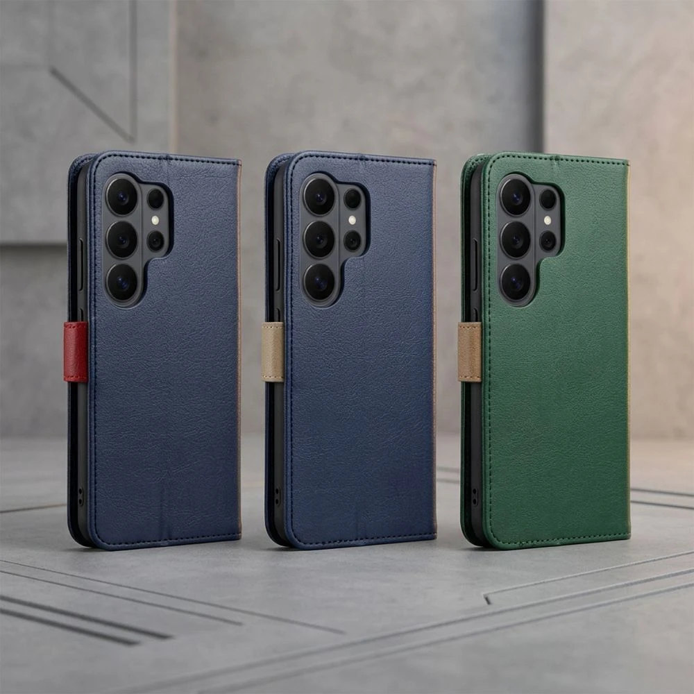 Split Book case for XIAOMI Redmi Note 15 PRO 5G navy red