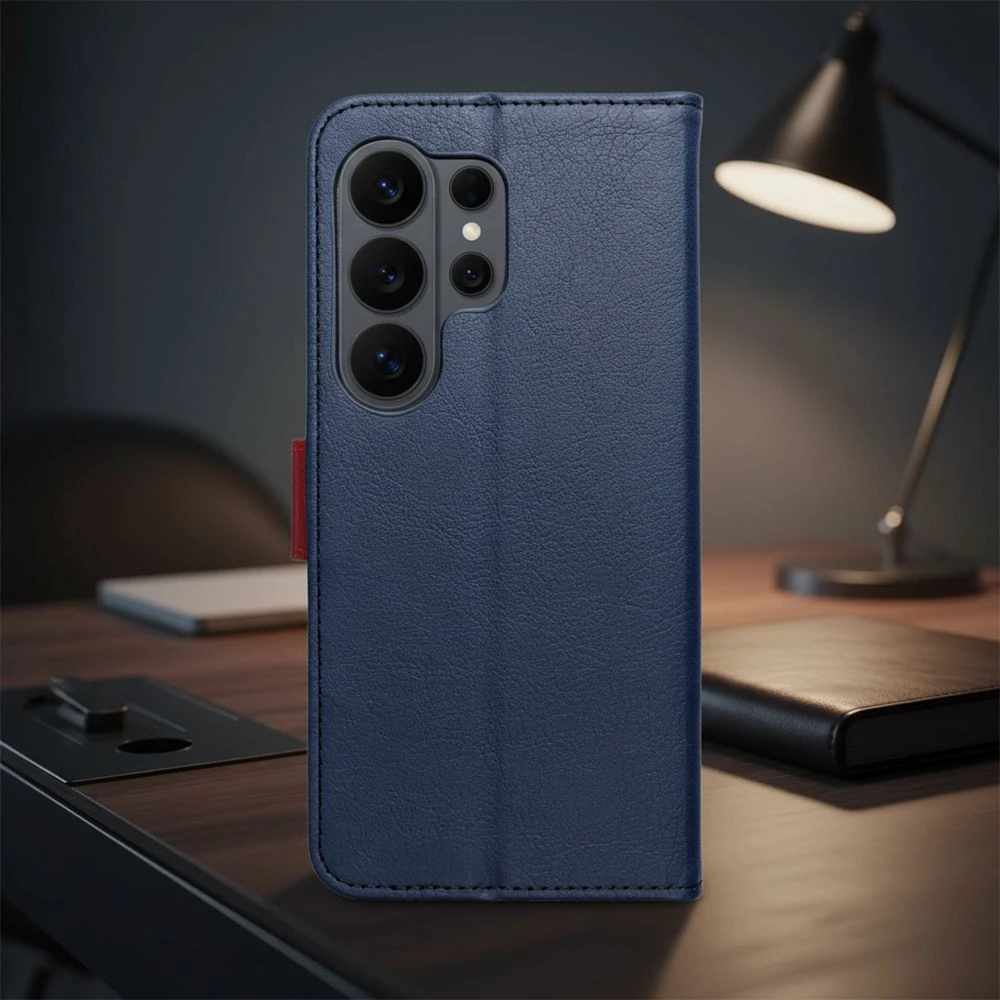 Split Book case for XIAOMI Redmi Note 15 PRO Plus 5G navy red