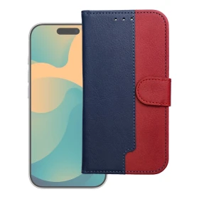 Flipové pouzdro Split Book case pro Apple iPhone 17 Pro Max, navy red